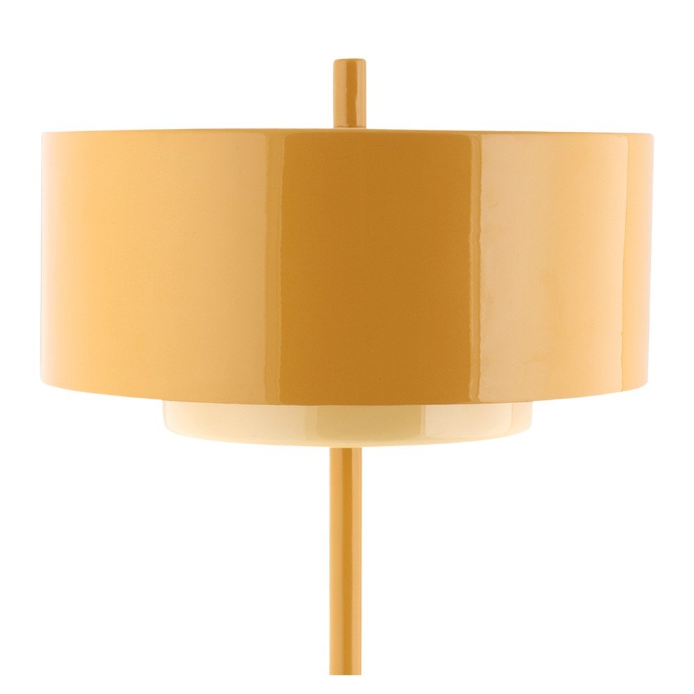 Metalowa lampa stołowa w kolorze ochry (wysokość 50 cm) Grato Anillo – Leitmotiv (zdjęcie 3)