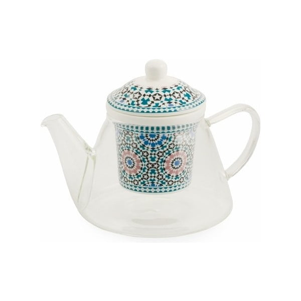Dzbanek z porcelanowym sitkiem na herbatę liściastą Villa d'Este Bisanzio