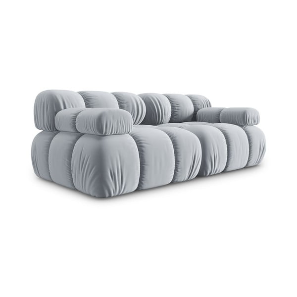 Jasnoniebieska aksamitna sofa 188 cm Bellis – Micadoni Home-image-3