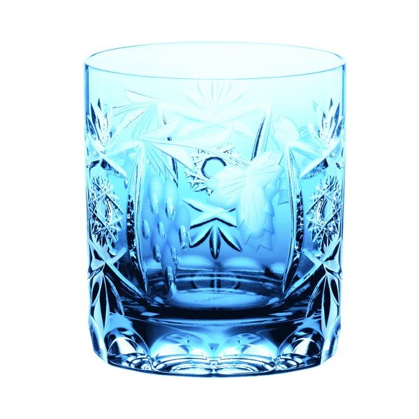 Turkusowa szklanka do whisky ze szkła kryształowego Nachtmann Traube Whisky Tumbler Aquamarine, 250 ml