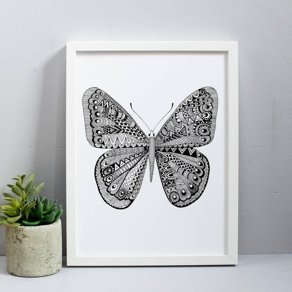 Plakat Karin Åkesson Design Butterfly Black, 30x40 cm