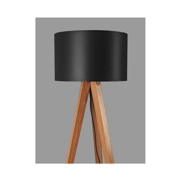 Lampa stojąca Tripod Black/Walnut-image-1