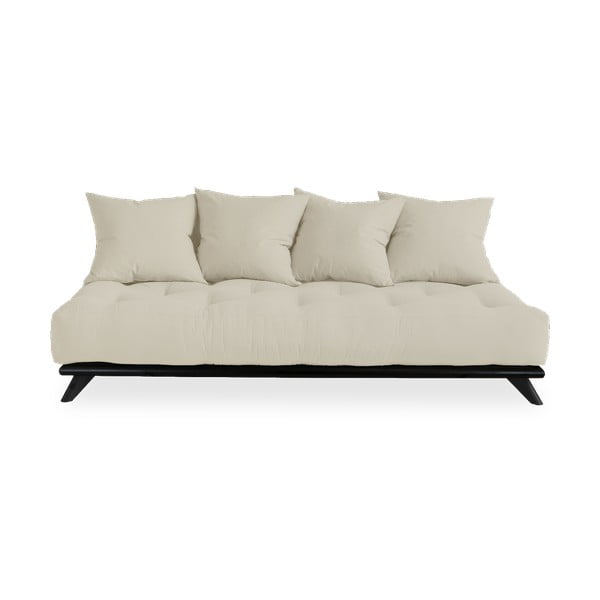 Sofa z beżowym obiciem Karup Design Senza Black/Beige