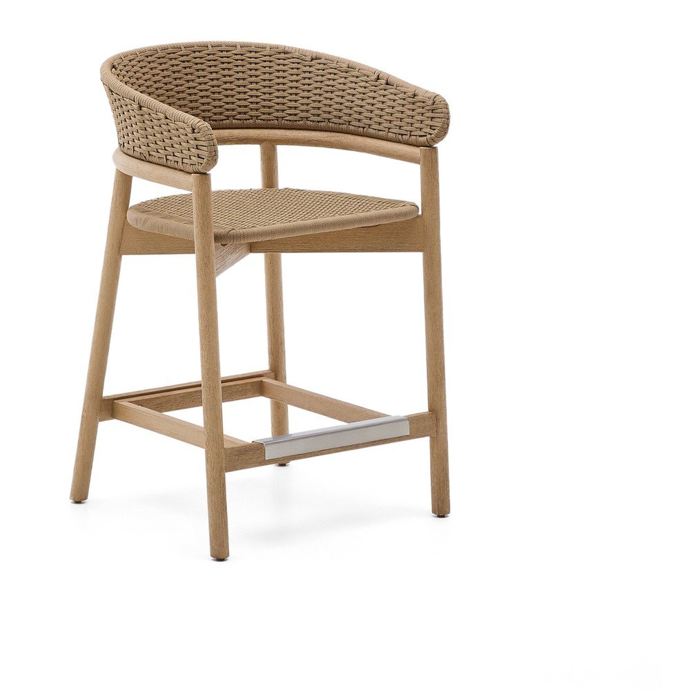 Drewniany hoker ogrodowy w naturalnym kolorze Arinella – Kave Home