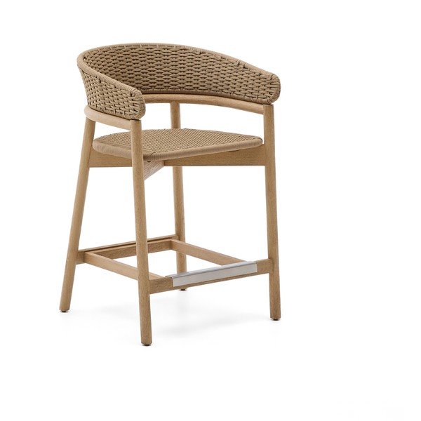 Drewniany hoker ogrodowy w naturalnym kolorze Arinella – Kave Home