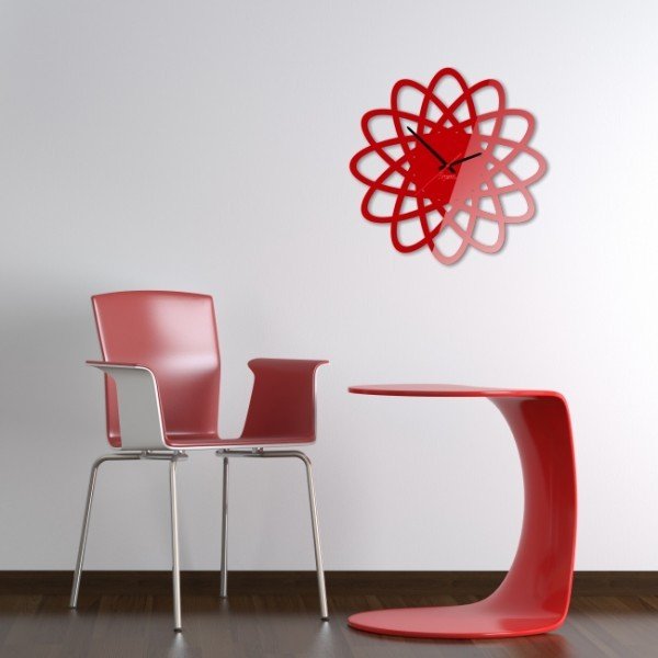 Zegar ścienny Red Elipse-image-1