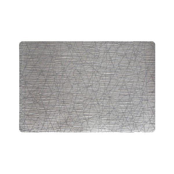 Zestaw dwóch mat Lines, srebrna/szara