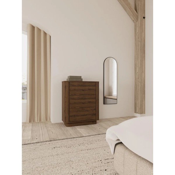 Komoda w dekorze dębu w ciemnym naturalnym kolorze 90x107x40 cm Atmore – Actona-image-1