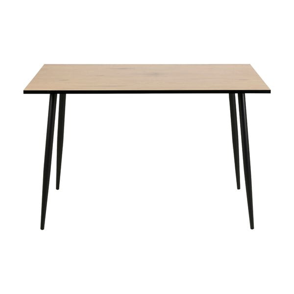 Czarno-brązowy stół do jadalni Actona Wilma, 120x80 cm