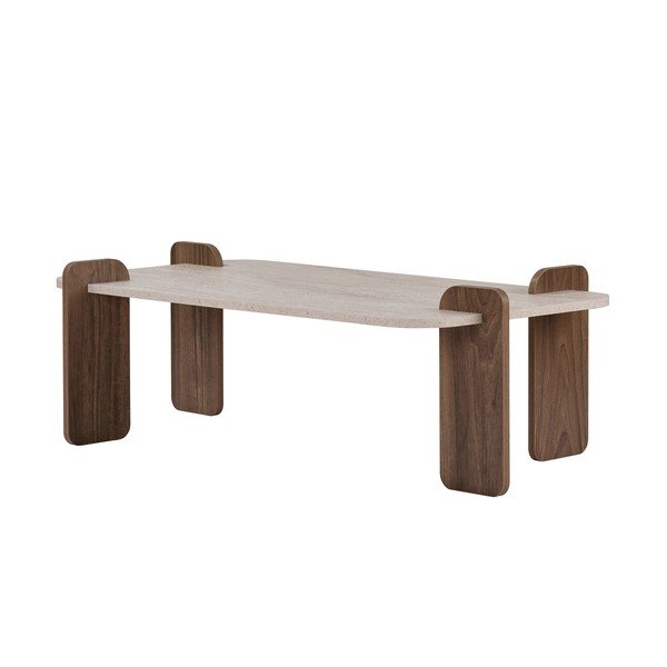 Beżowy stolik 60x120 cm Renard – Nordure