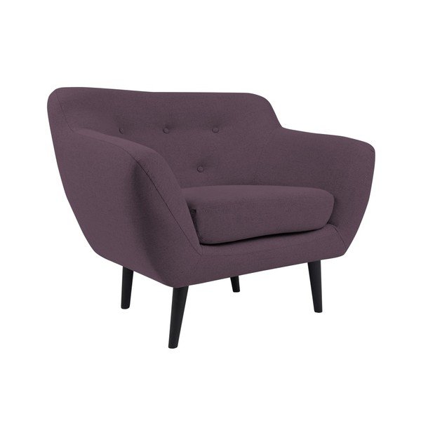 Fioletowy fotel Mazzini Sofas Piemont-image-1