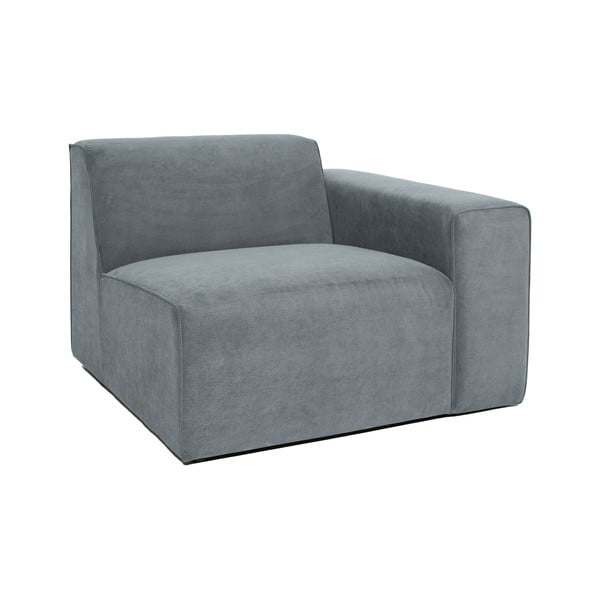 Szary sztruksowy moduł sofy (prawostronny) Sting – Scandic-image-1
