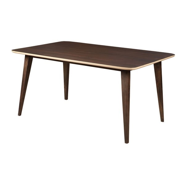 Stół z litego drewna mango Woodjam Play Dark, 160 cm