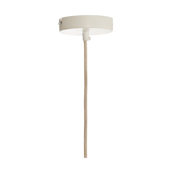 Kremowa lampa wisząca z tekstylnym kloszem Zubedo – Light & Living-image-3
