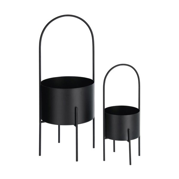 Metalowe osłonki na doniczki zestaw 2 szt. ø 25 cm Mash – Kave Home