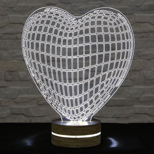 Lampa 3D stołowa Heart