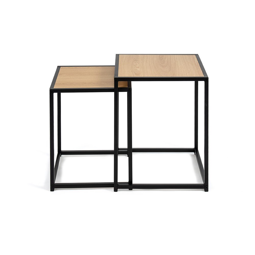 Stoliki w dekorze dębu zestaw 2 szt. 38x38 cm Noah – Bonami Essentials (zdjęcie 4)
