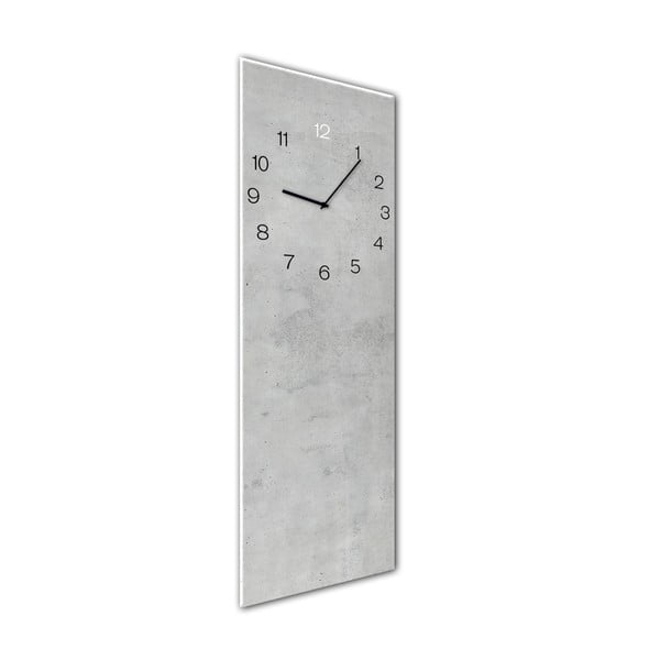 Zegar ścienny Styler Glassclock Concrete, 20x60 cm