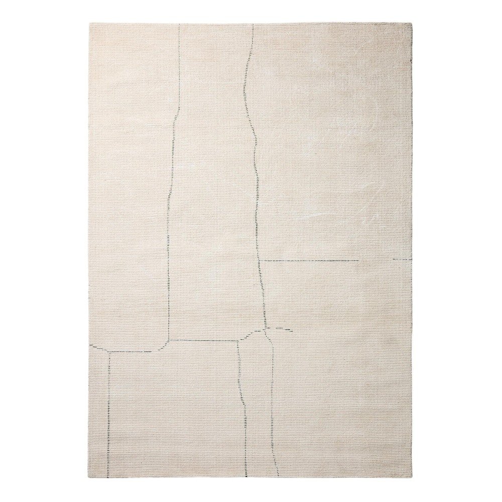 Kremowy dywan tkany ręcznie 200x300 cm Lisdan – Kave Home
