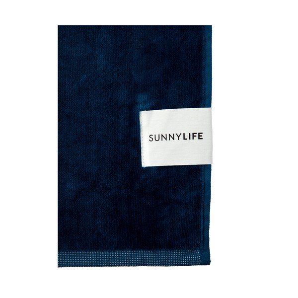 Niebieski ręcznik plażowy Sunnylife Nouveau Bleu-image-2
