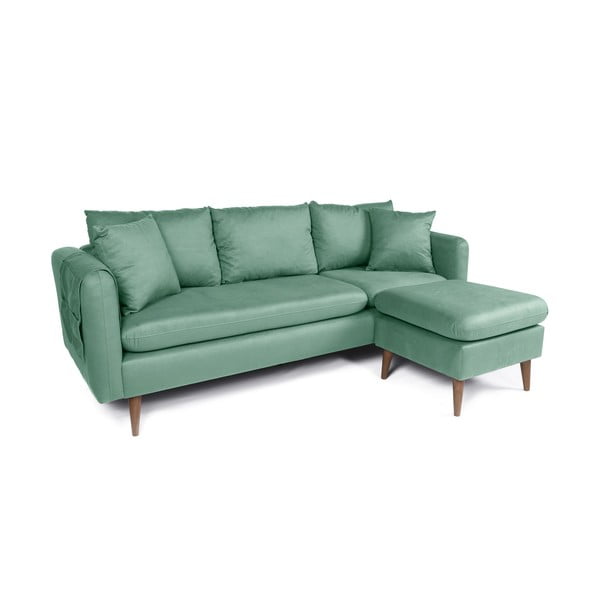 Turkusowa sofa 215 cm Sofia – Balcab Home-image-3
