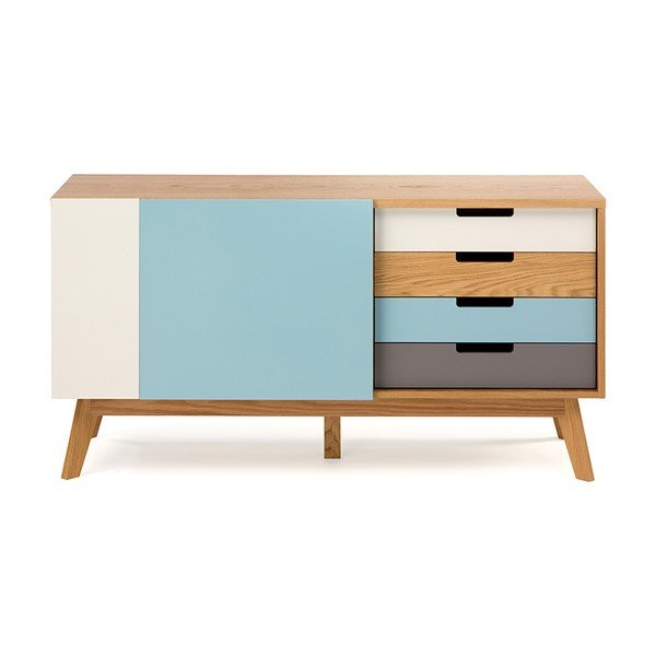 Komoda z niebieskimi elementami Woodman Chaser-image-2