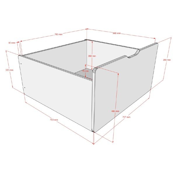 Biały dodatek do łóżka dziecięcego Primo – Vipack-image-2