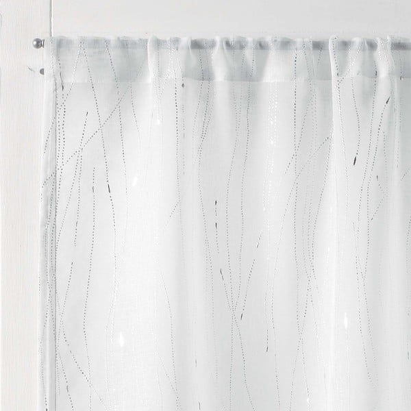 Białe firanki z woalu zestaw 2 szt. 70x200 cm Filiane – douceur d'intérieur-image-1