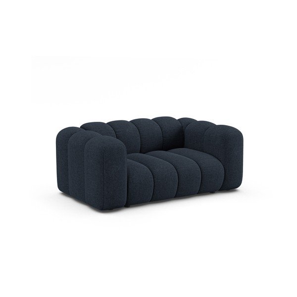 Ciemnoniebieska sofa z tkaniny szenilowej 170 cm Lupine – Micadoni -image-1