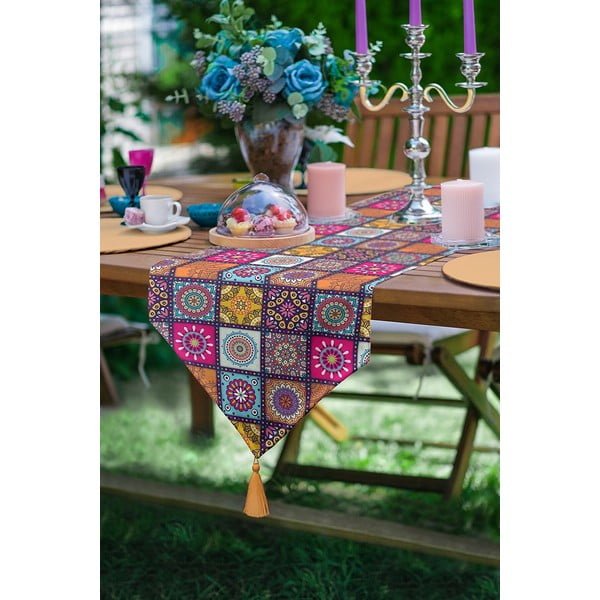 Bieżnik 45x140 cm Mandala Tiles – Minimalist Cushion Covers-image-2