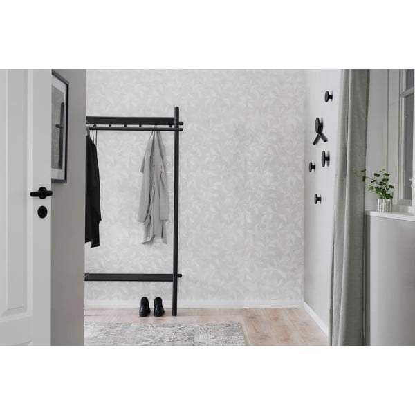 Czarny ścienny haczyk z drewna dębowego Milford – Rowico-image-3