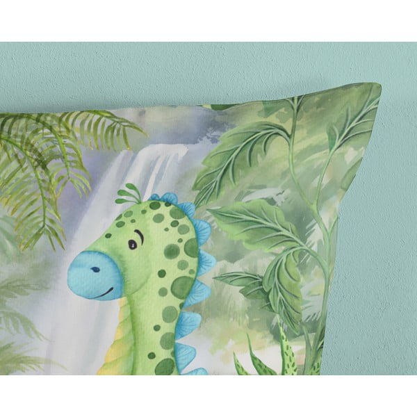 Zielona bawełniana pościel dziecięca jednoosobowa 140x220 cm Dani – Good Morning-image-3