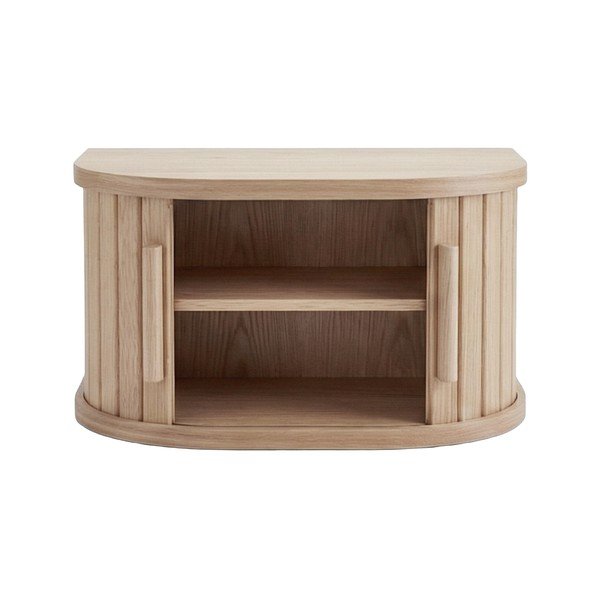 Szafka nocna w dekorze dębu wisząca/z półką w jasnym naturalnym kolorze Meta – Unique Furniture-image-2