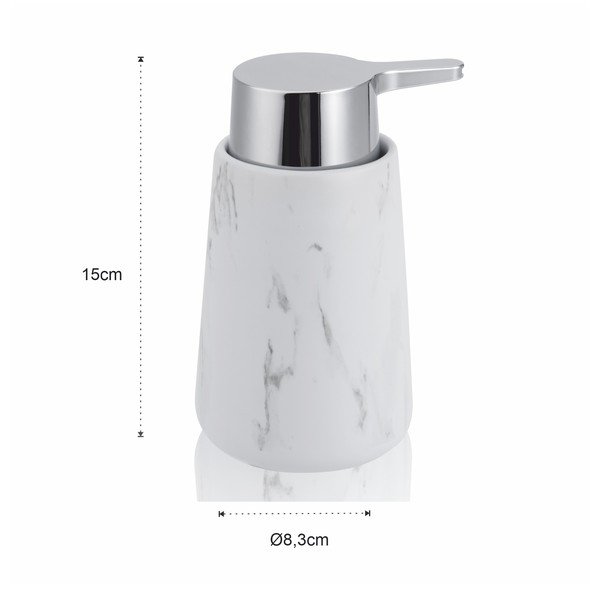 Biały ceramiczny dozownik do mydła 200 ml Marble – Tomasucci-image-1