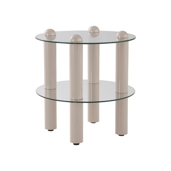 Szklany okrągły stolik ø 48 cm Egan – Jotex