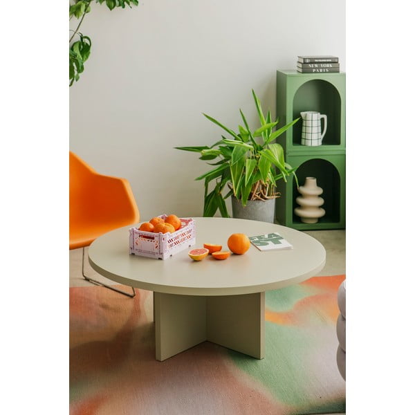 Biały okrągły stolik ø 100 cm Pausa – Really Nice Things-image-2