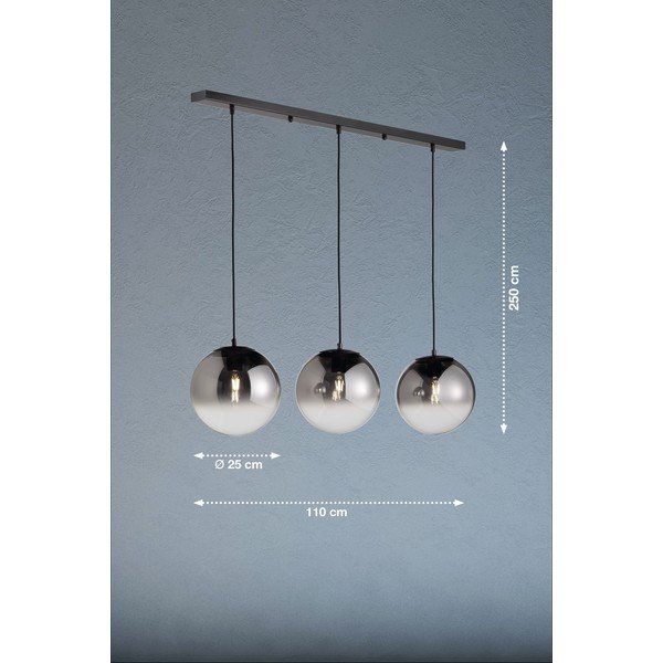 Czarna lampa wisząca Mirror – Fischer & Honsel-image-2