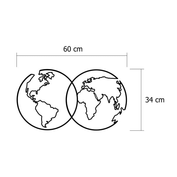 Metalowa dekoracja ścienna Travel-image-2