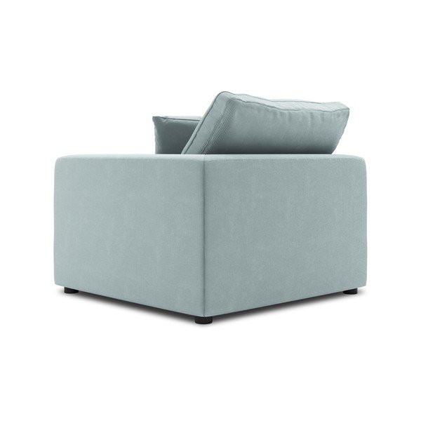 Jasnoniebieska narożna część sztruksowej sofy modułowej Windsor & Co Sofas Galaxy, prawostronna-image-3