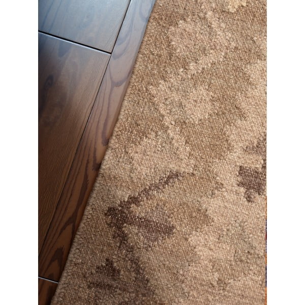 Jasnoniebiesko-beżowy wełniany dywan dwustronny tkany ręcznie 160x230 cm Kamal Dune – Nouristan-image-4