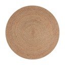 Łososiowy/naturalny okrągły dywan z juty ø 133 cm Capri – Flair Rugs