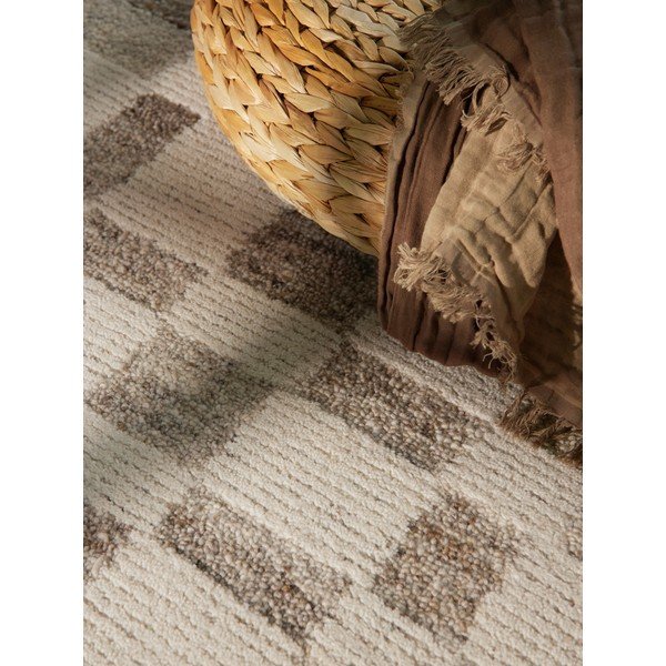 Kremowy wełniany dywan tkany ręcznie 120x180 cm Boho 1.0 Structa – Vikosa-image-2