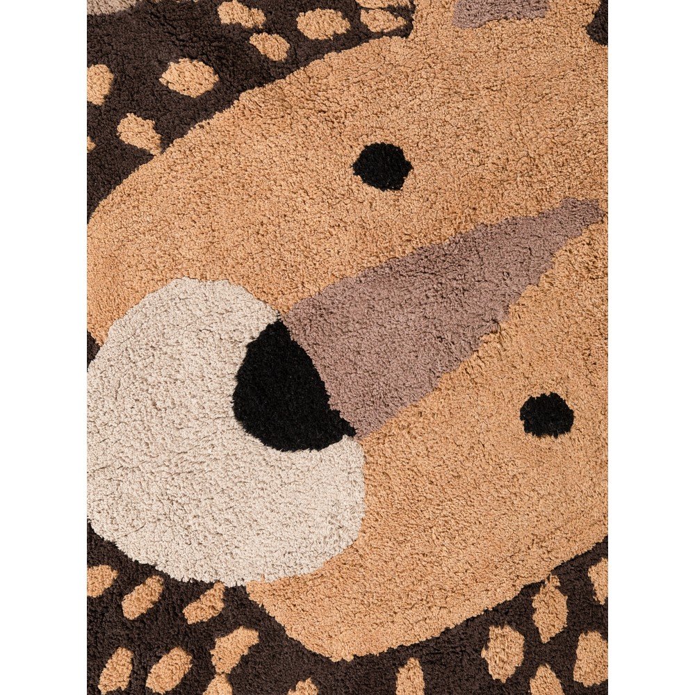 Pomarańczowy/brązowy bawełniany dywan dziecięcy odpowiedni do prania/tkany ręcznie 120x125 cm Snuggle Roary – Hanse Home (zdjęcie 10)