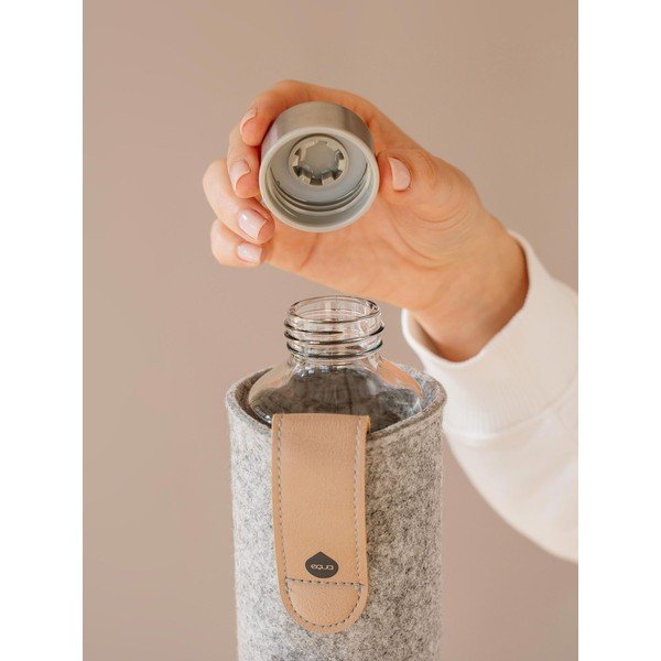 Butelka ze szkła borokrzemowego z filcowym pokrowcem Equa Mismatch Sand Sky, 750 ml-image-1