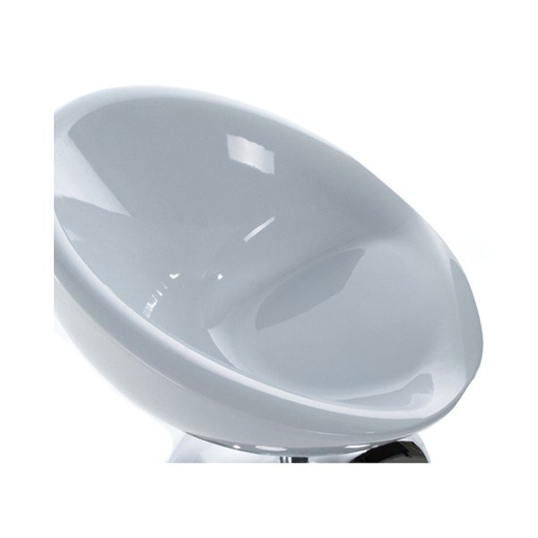 Biały fotel obrotowy Kokoon Design Bowl-image-2