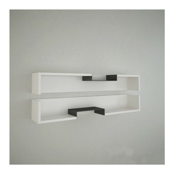 Biała półka ścienna Dario Multi White, szer. 108 cm