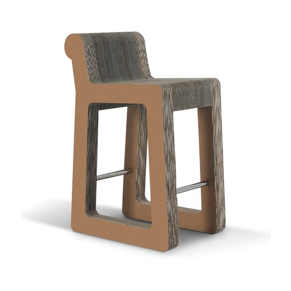 Barowe kartonowe krzesło Knob Stool