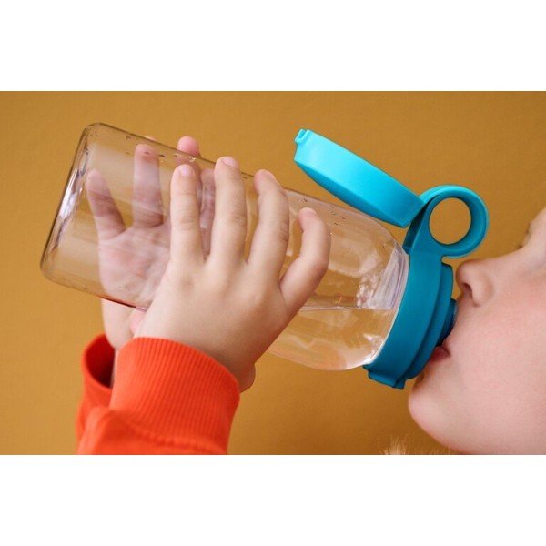 Miętowa plastikowa butelka dla dzieci 600 ml Campus – Mepal-image-1