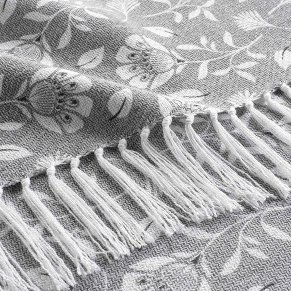 Szary koc 125x150 cm Flavie – douceur d'intérieur-image-1