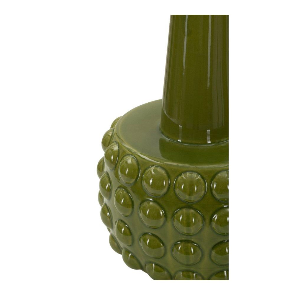 Biała/zielona lampa stołowa ceramiczna z tekstylnym kloszem (wysokość 51,5 cm) Gress – Mauro Ferretti (zdjęcie 4)